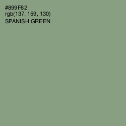 #899F82 - Spanish Green Color Image